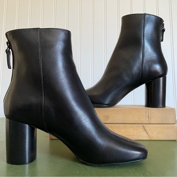 NWT Sandro SACHA Mid Calf Boots in Noir/Black - Picture 2 of 13